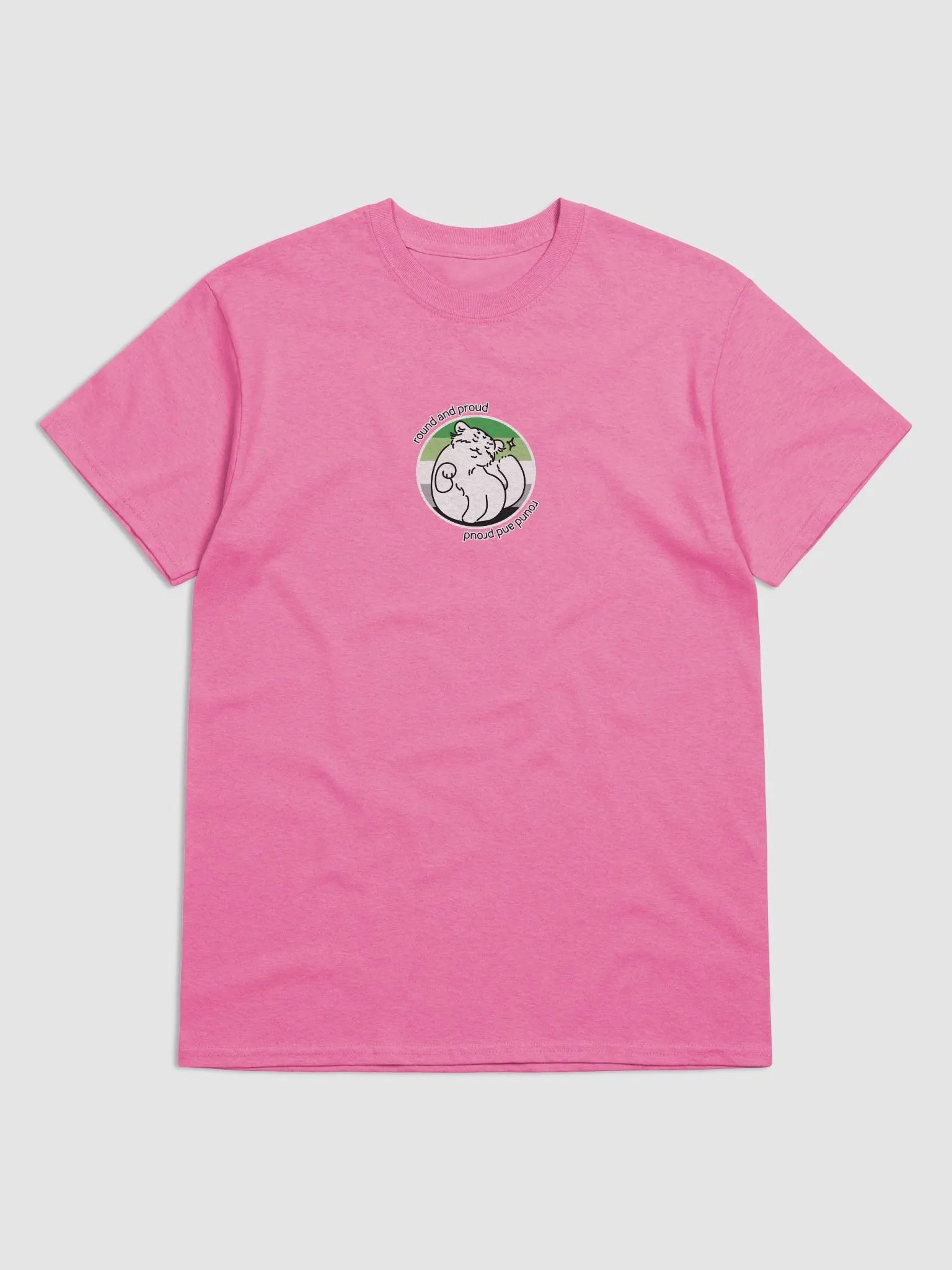 Round and Proud Manul Aromantic Version - Gildan Unisex T-Shirt product image (8)