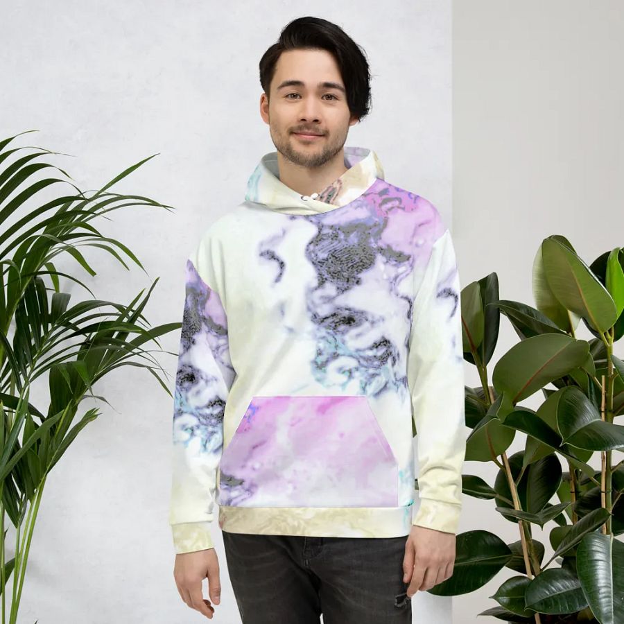 Pastel Abstract Unisex Pull On Hoodie product image (4)