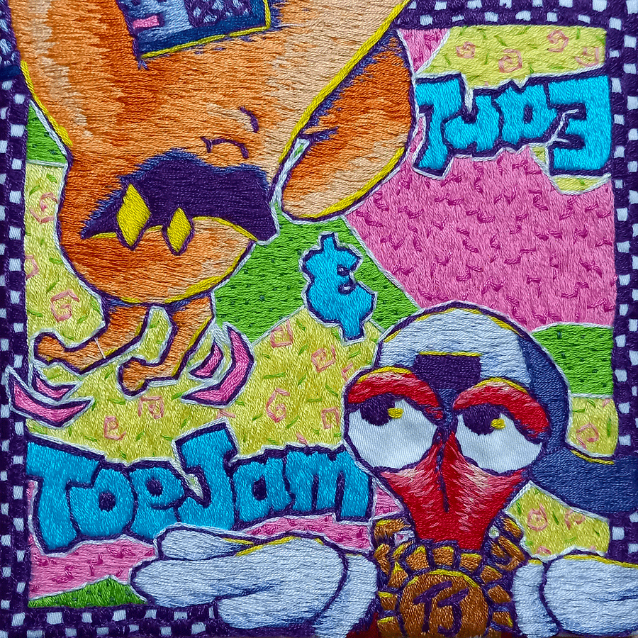 Toejam and Earl Embroidery Print product image (1)