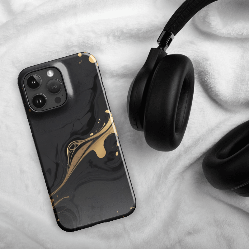 Snap Case for iPhone – Mystic Gold Flow product image (48)