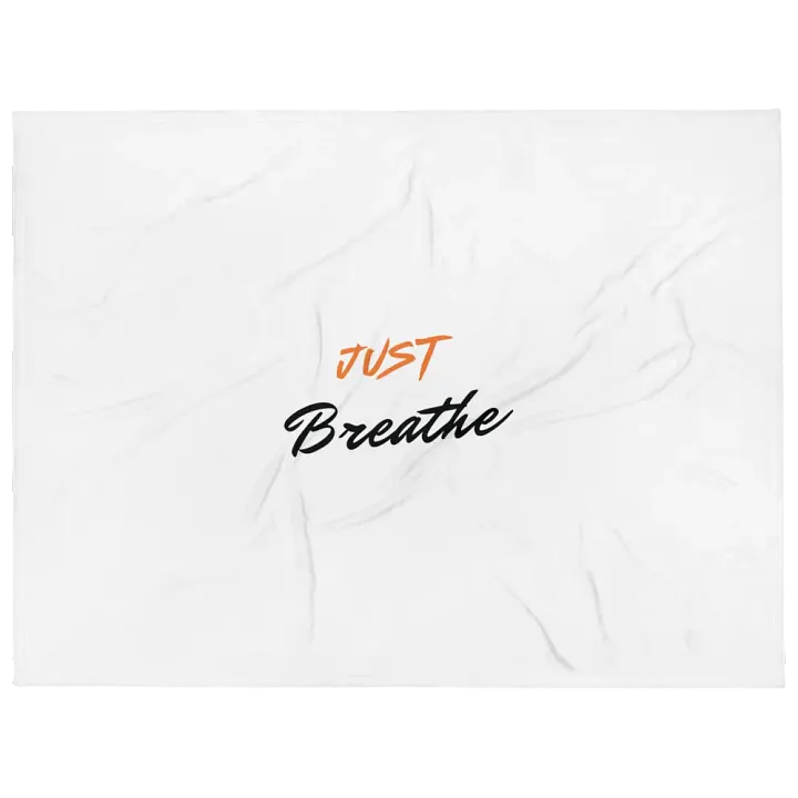 JUST Breathe Throw Blanket product image (1)