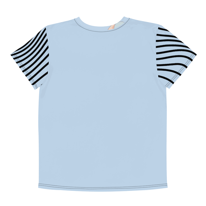 KIDS- GIRL TEE -BABY ELEPHANTS (BLUE) - All-Over Print Youth Crew Neck T-Shirt product image (2)