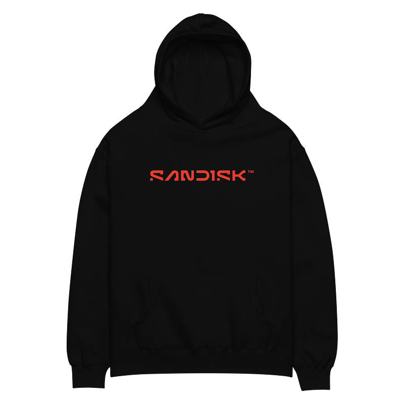 FAST FWD OVERSIZED BLACK HOODIE