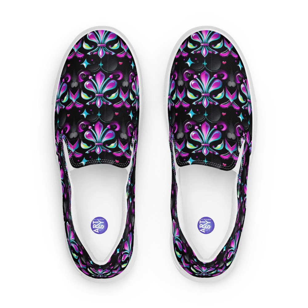 Mardi Gra All Over Print Slip On Shoes product image (3)