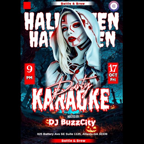 Ghouls just wanna have fun! Grab the mic, slay the stage, and cast a spell with every note @battleatthebattery 👻🖤🎤 #karaoke