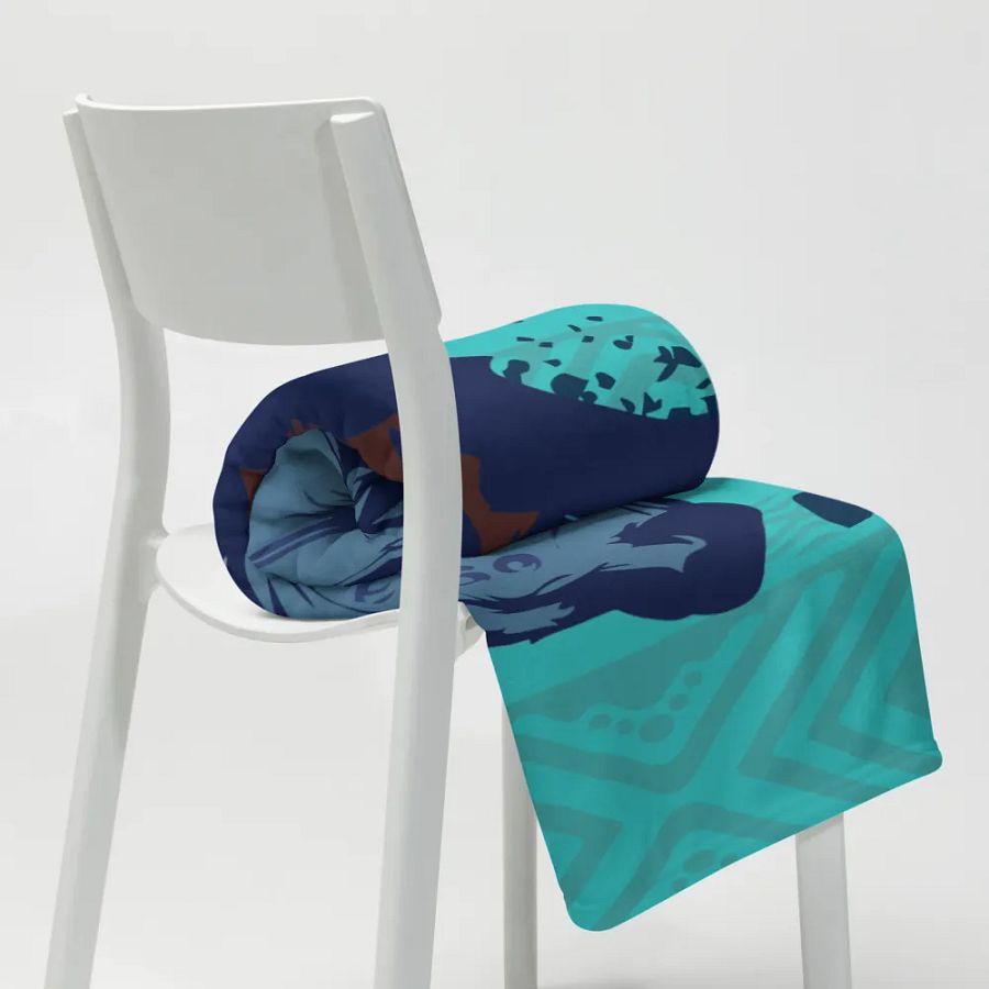 Fierce Wolf Throw Blanket product image (8)