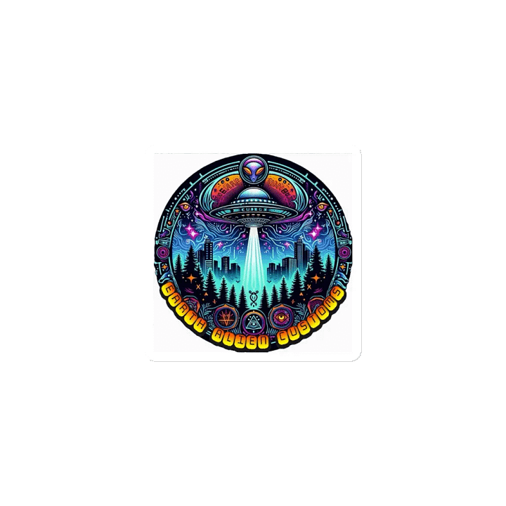 Cosmic Invasion Die-Cut Magnets product image (1)