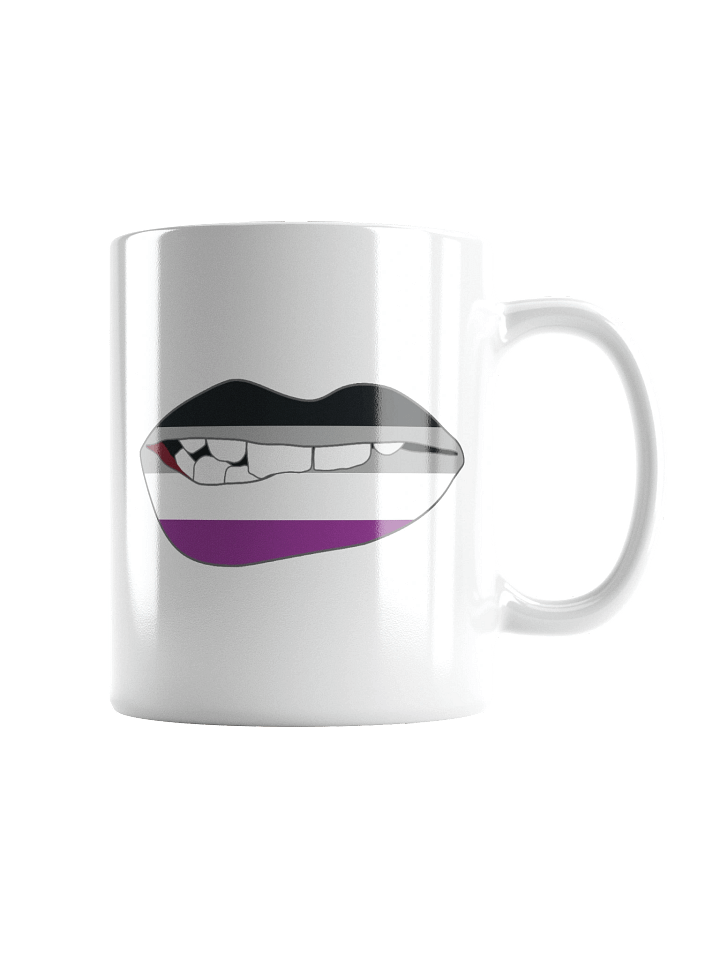 Asexual Pride Flag Biting Lips Mug product image (1)