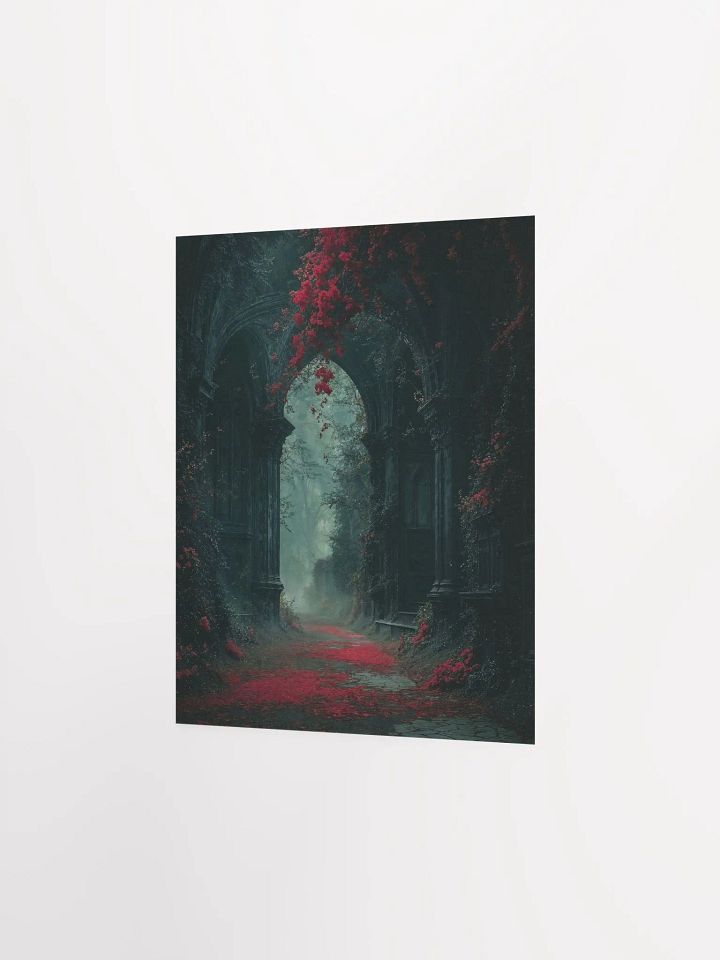 Gothic Archway Red Foliage Poster product image (14)