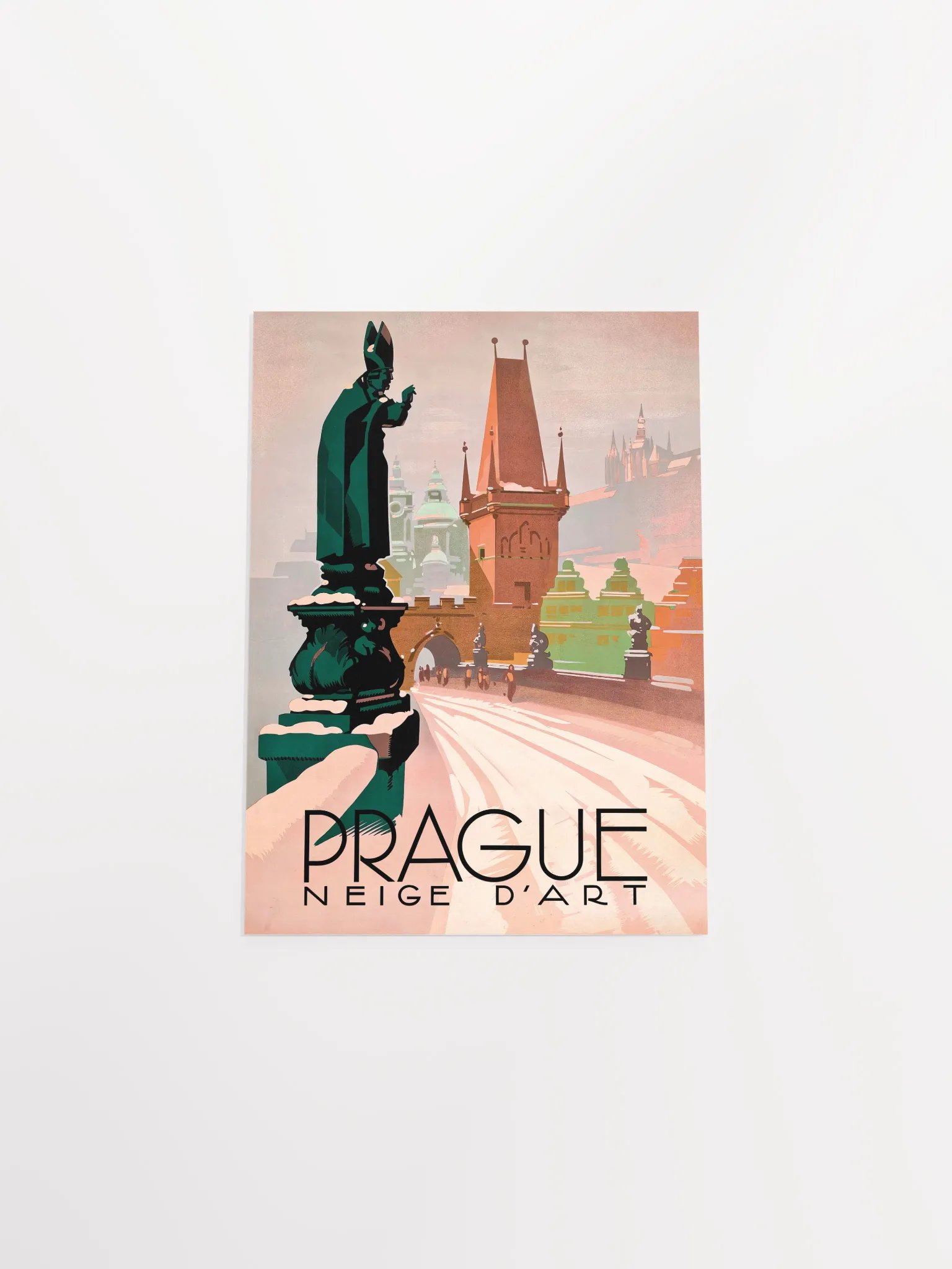Prague Czech, 1930s — Retro travel poster, vintage travel print product image (9)