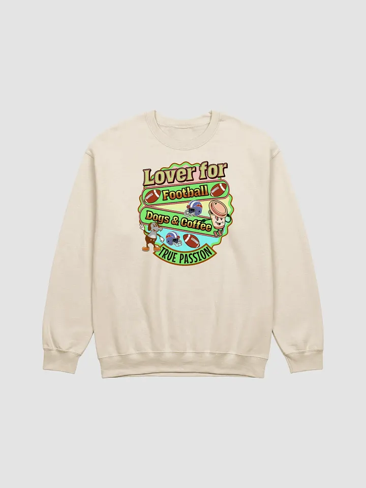 Lover For Dogs Coffee Football Sweatshirt product image (15)