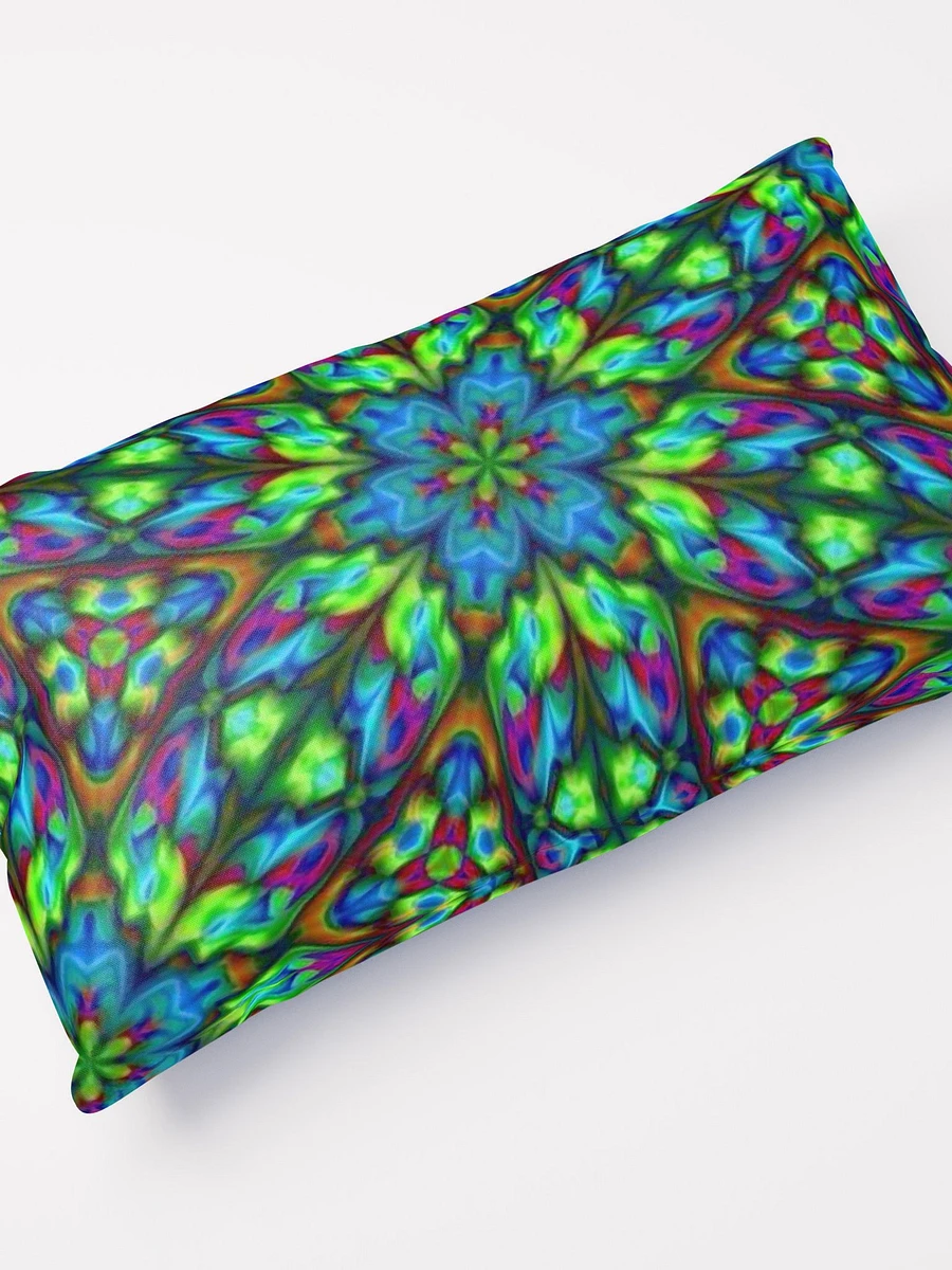 Blue Green Kaleidoscope Throw Pillow product image (11)