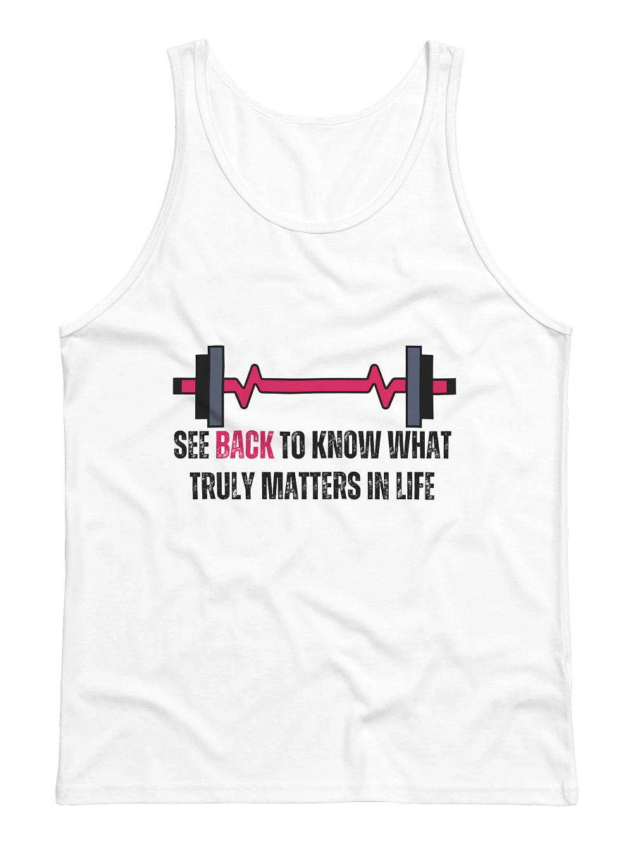Back Workout Unisex Tank Top I Funny Quote Jersey I Gym Wear product image (4)