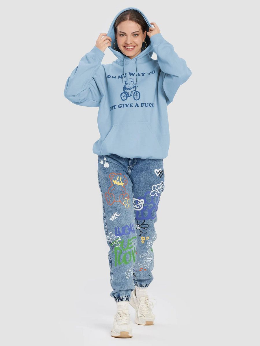 On my way to not give a fuck Hoodie product image (8)
