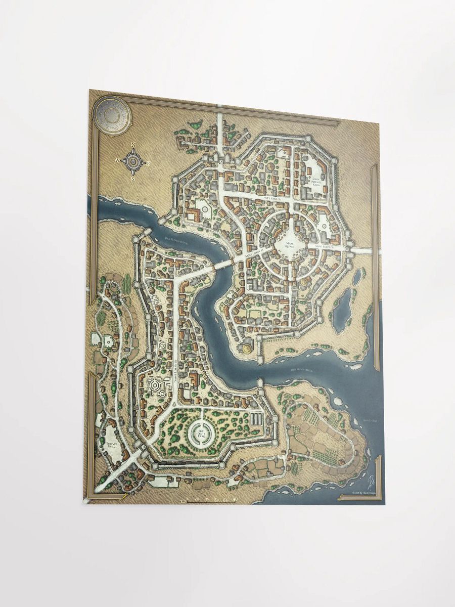 DESERT SHA'ALKHAR CITY POSTER 16'' X 20'' product image (3)