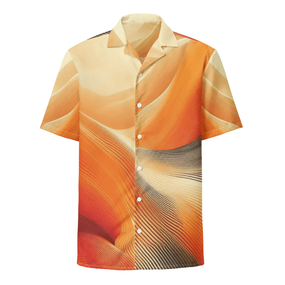 Men's Full-Print-3 Orange Hawaiian Shirt product image (1)