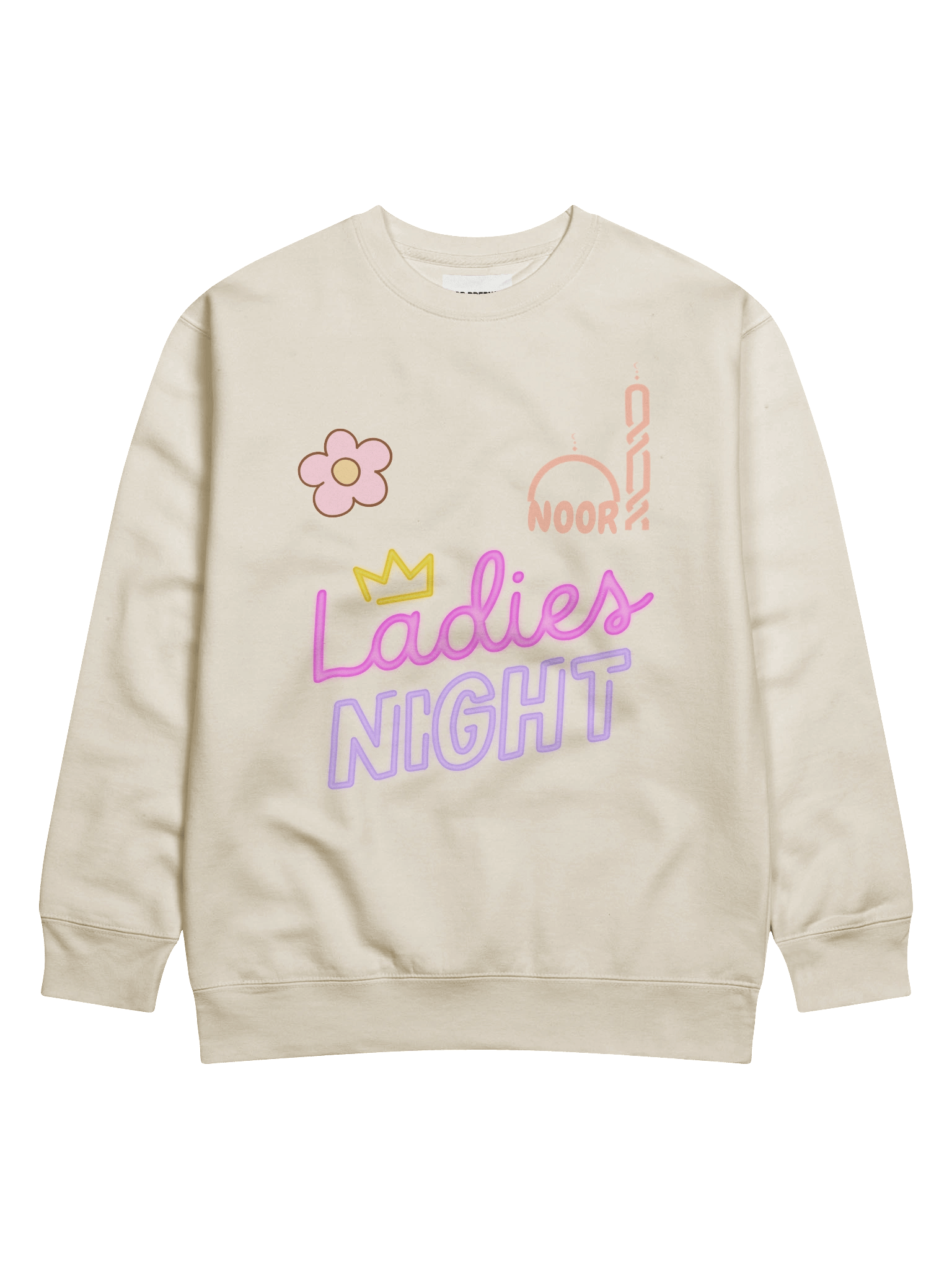 Ladies Night Noor Cotton Crew Sweatshirt product image (1)