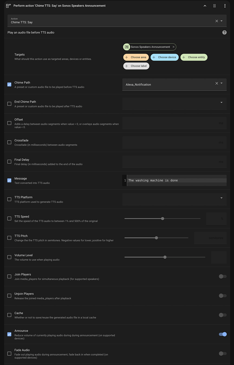 Announcement Chime TTS YAML Code product image (2)