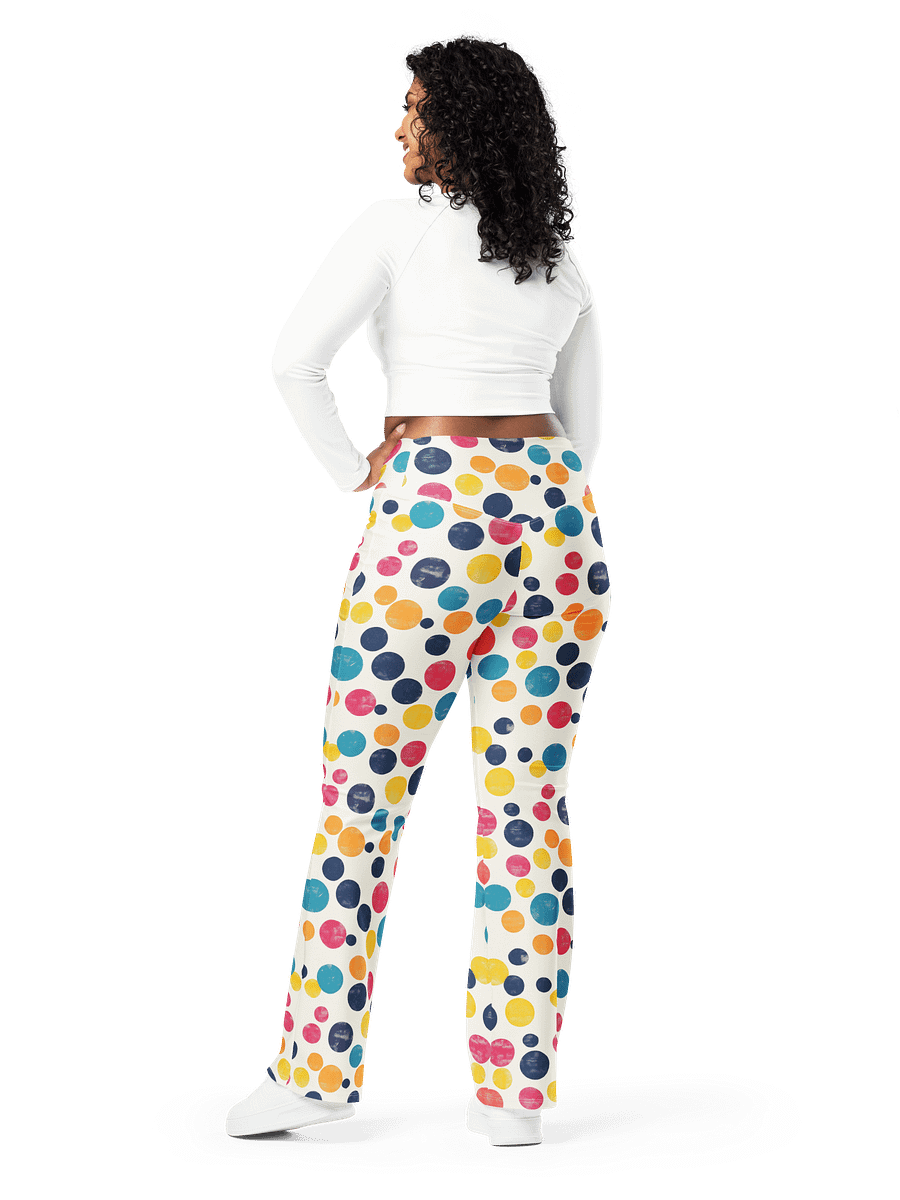 Polka Dot Illusion Vintage Retro Flare Leggings product image (7)