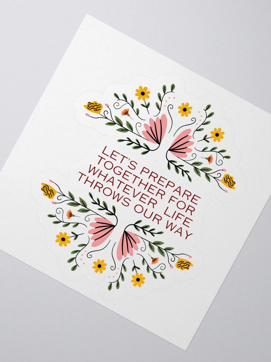 Let's Prepare Together Floral Stickers product image (4)