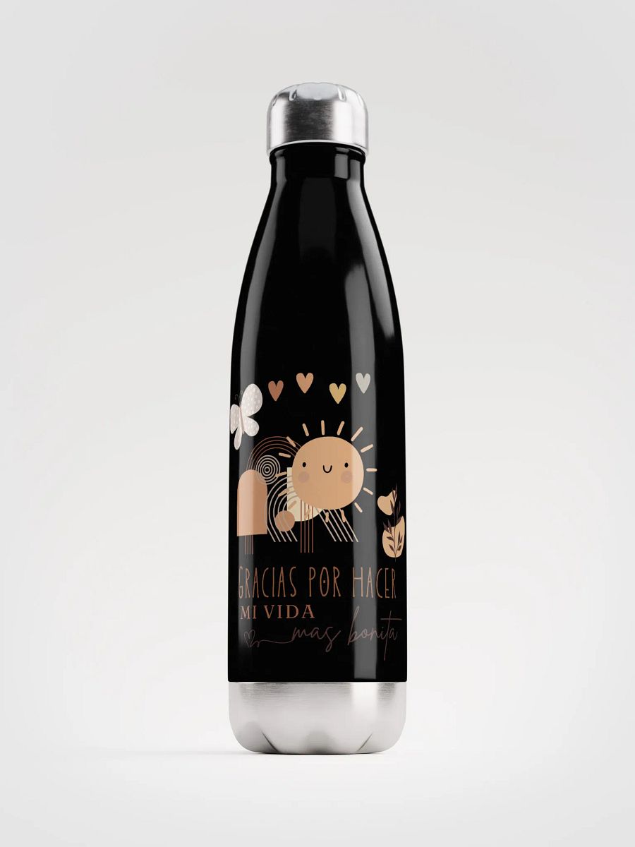 Boho Happy Mother´s Day Gracias por hacer mi vida mas bonita Steel water bottle product image (2)