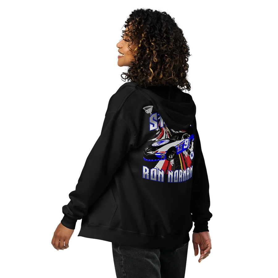 Stormin Ron Norman #9 team design VWM Logo Full Zip Hoodie front logo/full back print product image (10)