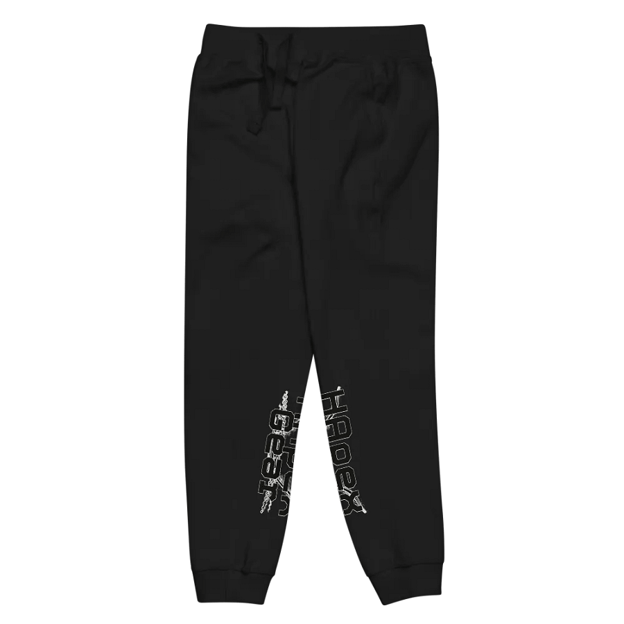 Unisex Fleece Joggers - Black HApex Gear Black Logo product image (2)