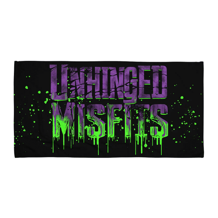 Unhinged Misfits Logo Black Towel product image (1)