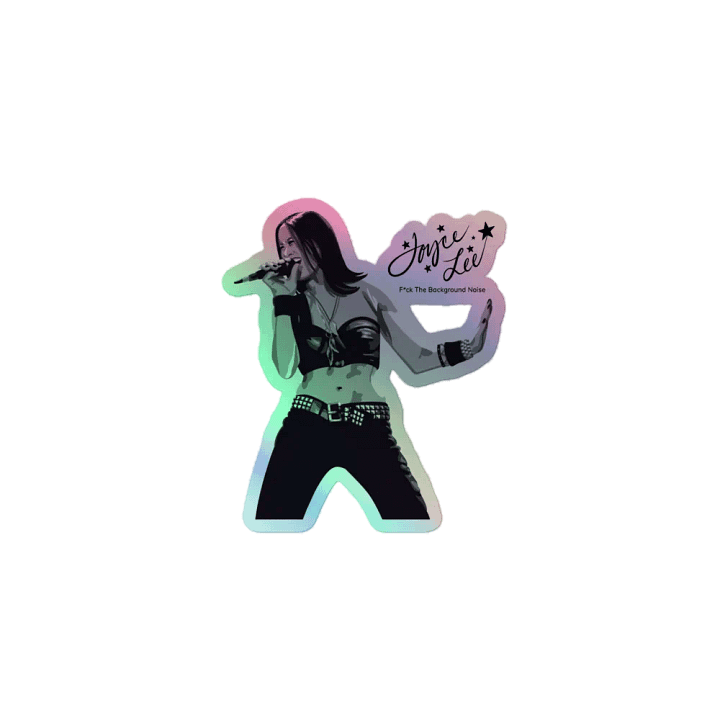Joyce Lee B&W Rockstar Holographic Sticker product image (1)
