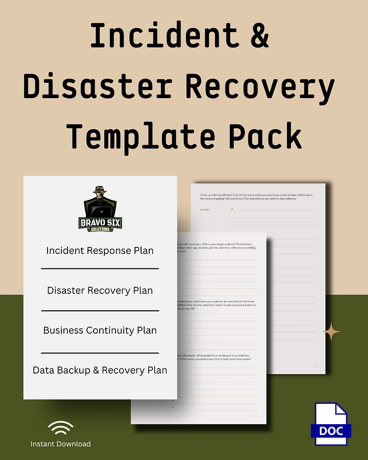 Incident & Disaster Recovery Pack product image (1)