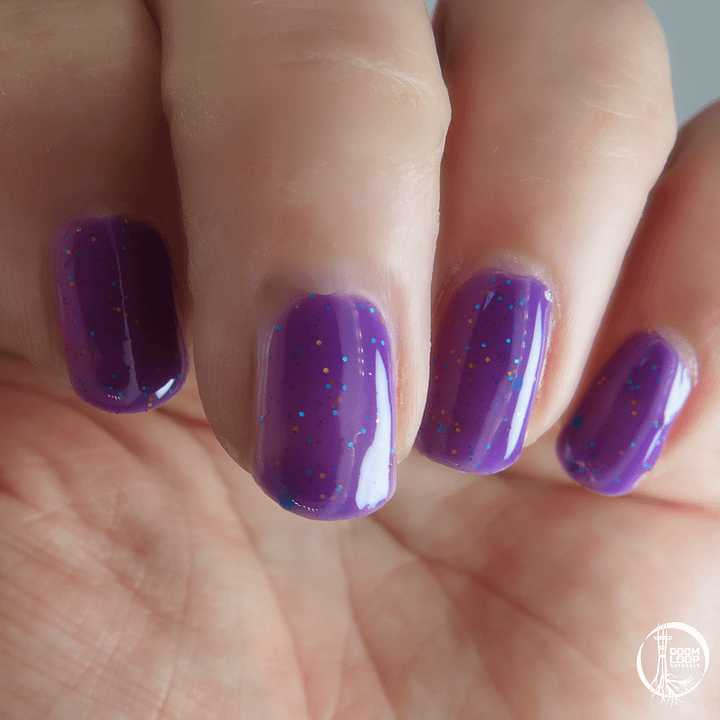 DO YOU REMEMBER THE WAY TO SHELL BEACH? - Solar Pink to Purple Glitter Nail Polish product image (2)