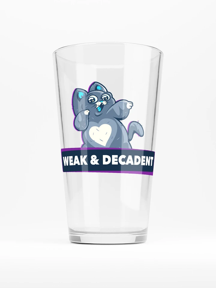 Weak and Decadent Pint Glass product image (1)