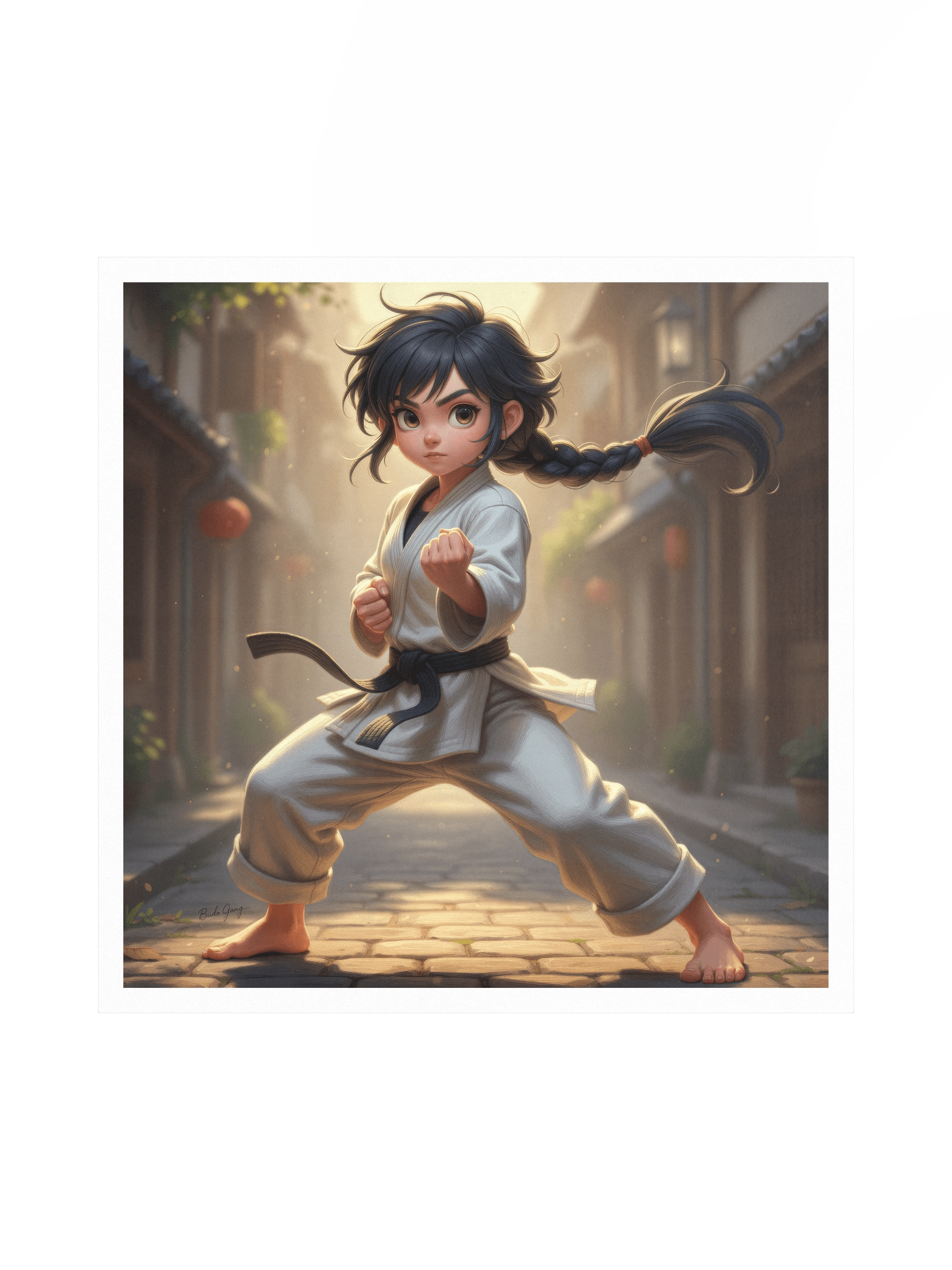 Karate Girl Art Poster product image (1)