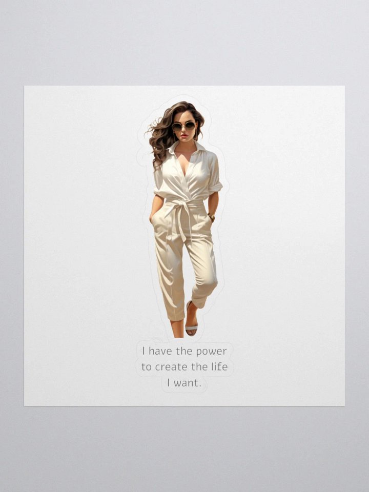 Inspirational sticker - I have the power to create the life I want product image (2)