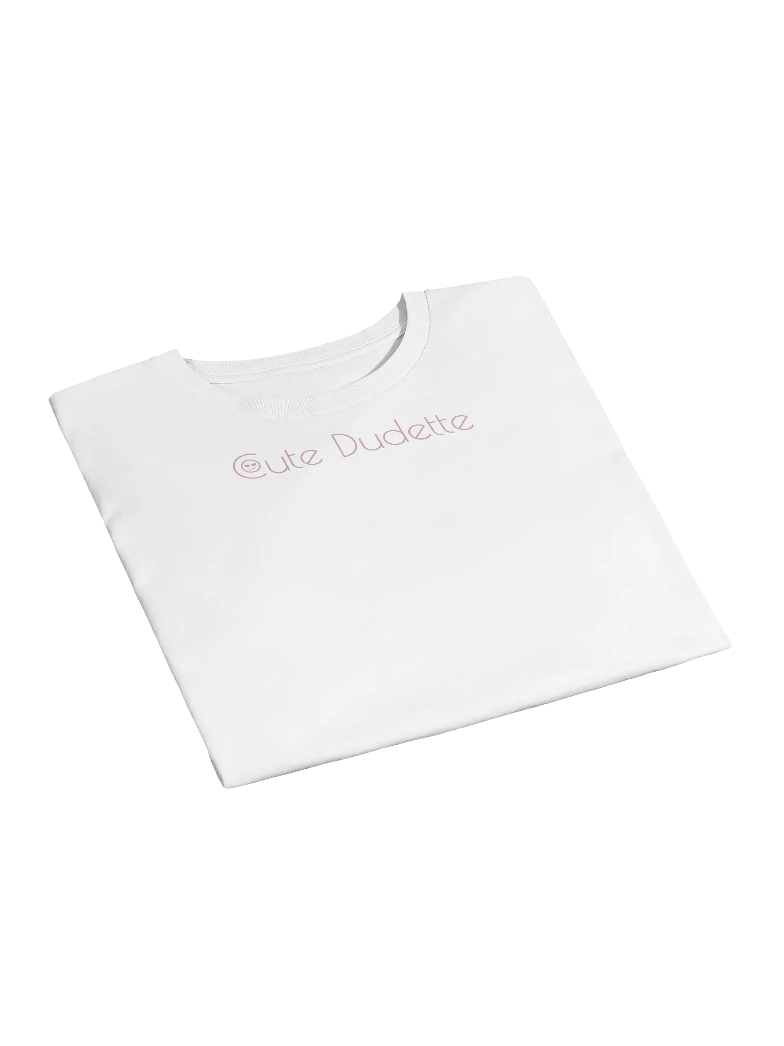 Cute Dudette White Crop Top Pink Logo Print product image (3)