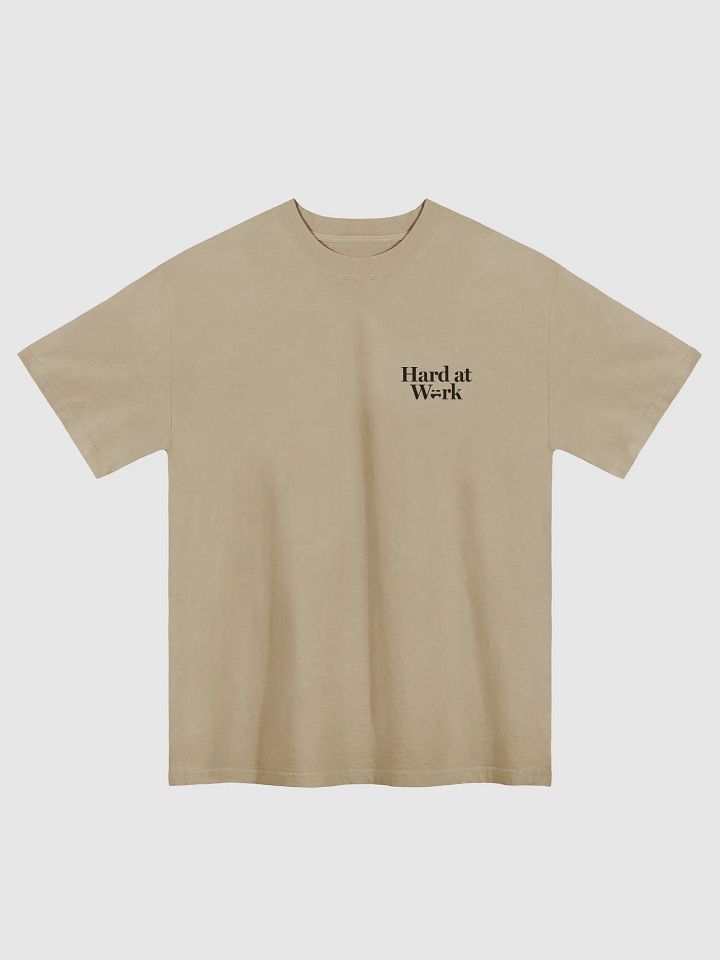 Hard at Work Oversized T-Shirt (Khaki) product image (1)