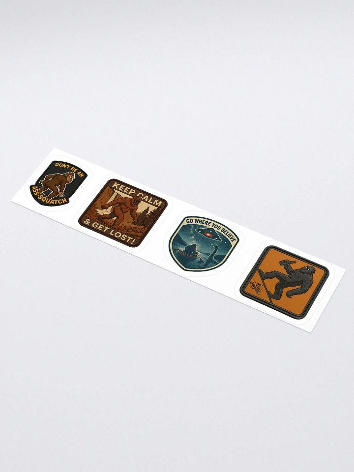 Sasquatch Attitude Sticker Pack – 4 Original Designs by The Face of Sasquatch product image (1)