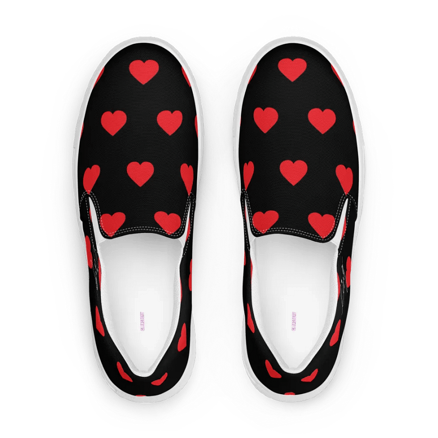 Lingling Kwong Women's Slip-On Shoes (Black & Red) product image (3)