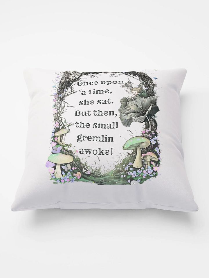Once Upon A Time She Sat... - Funny Fairytale Pillow For Mom product image (2)