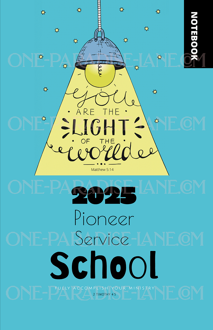 2025 Regular Pioneer Service School Digital Ebook | "You Are the Light of the World" product image (1)