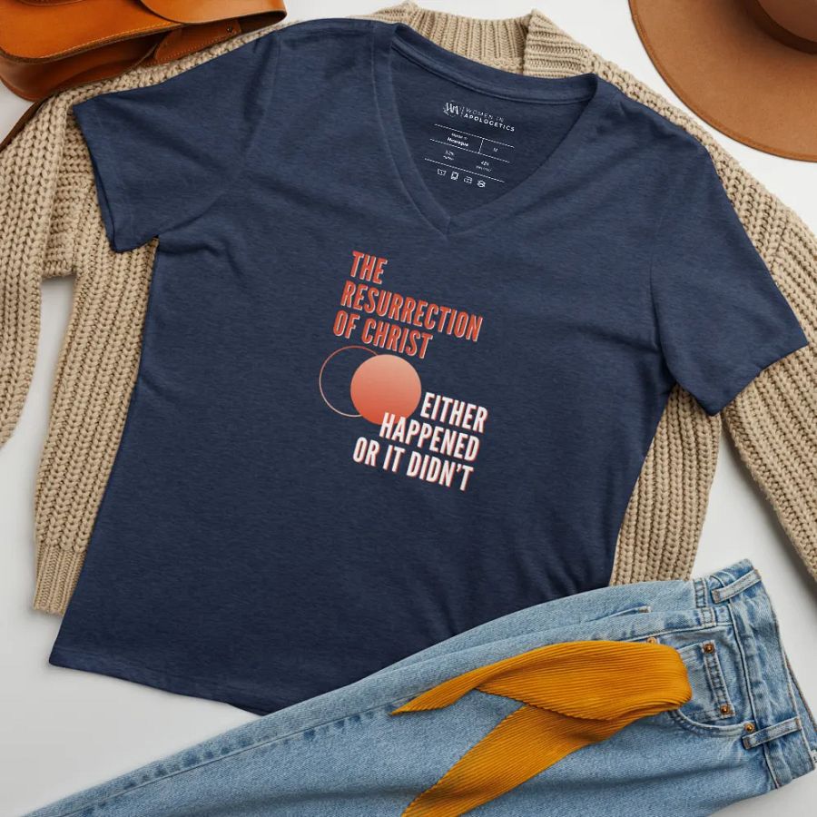 The Resurrection Objective Truth Claim V-Neck Women’s T-Shirt product image (23)