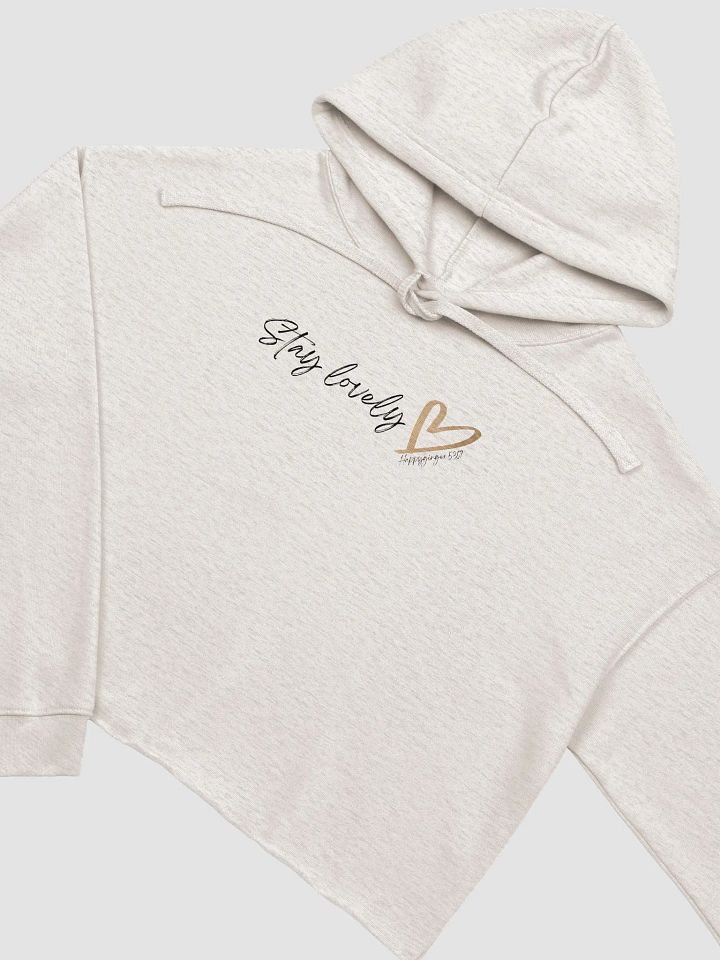 Stay Lovely <3 Cursive Crop Hoodie product image (1)