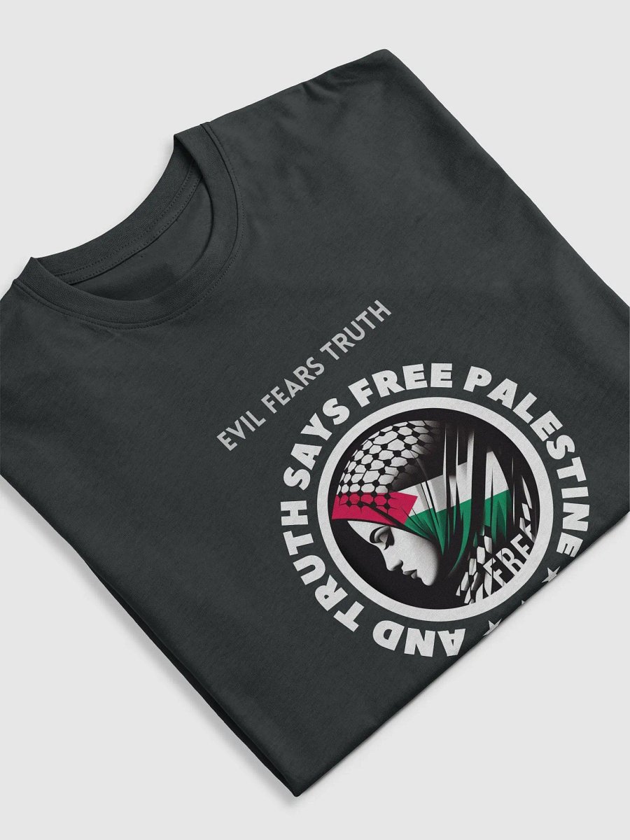Palestinian Flag Headscarf Tee | Evil fears truth, and truth says: Free Palestine. product image (19)