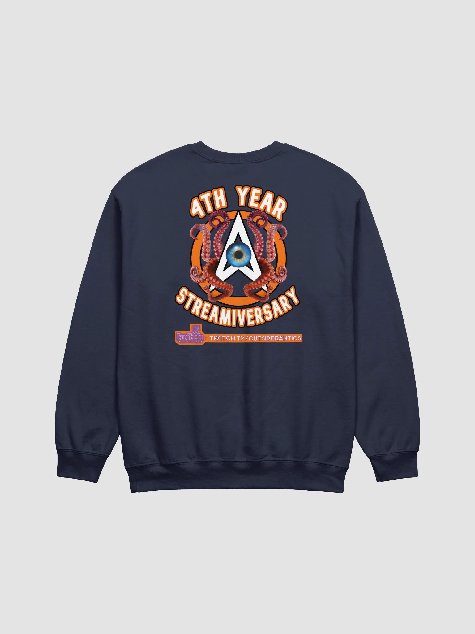 (Limited Edition) 4th Streamiversary 'OA-Cthulhu' Logo Crewneck Sweatshirt product image (3)
