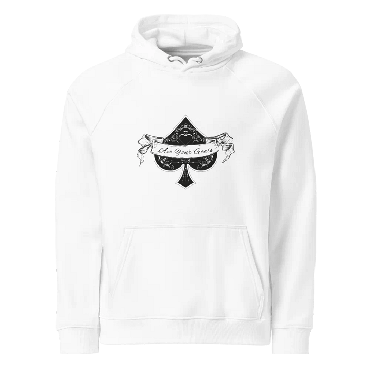 "Ace Your Goals" Eco Raglan Hoodie product image (1)