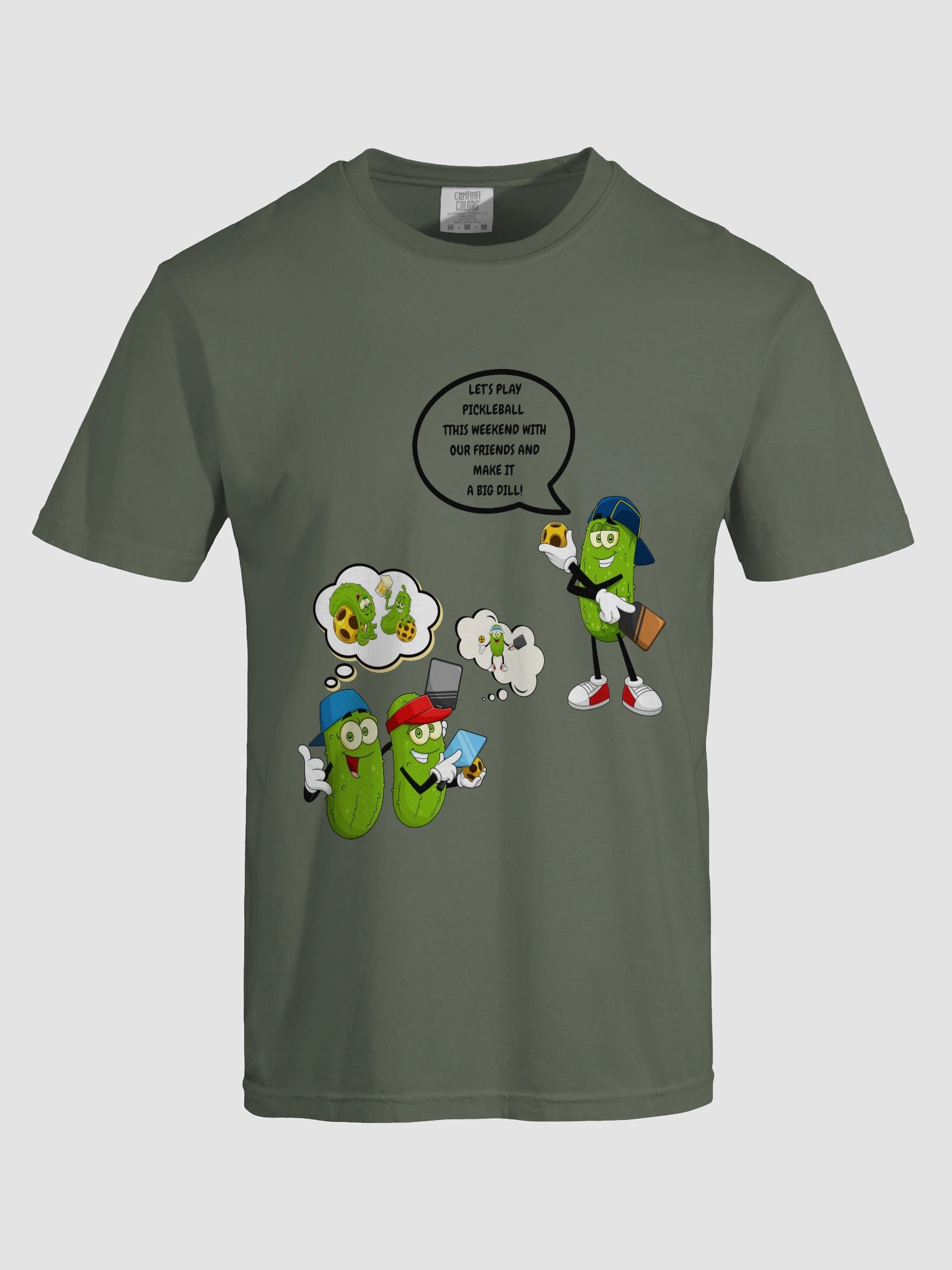 Pickleball Make It A Big Dill Comfort Colors Heavyweight T-Shirt product image (5)