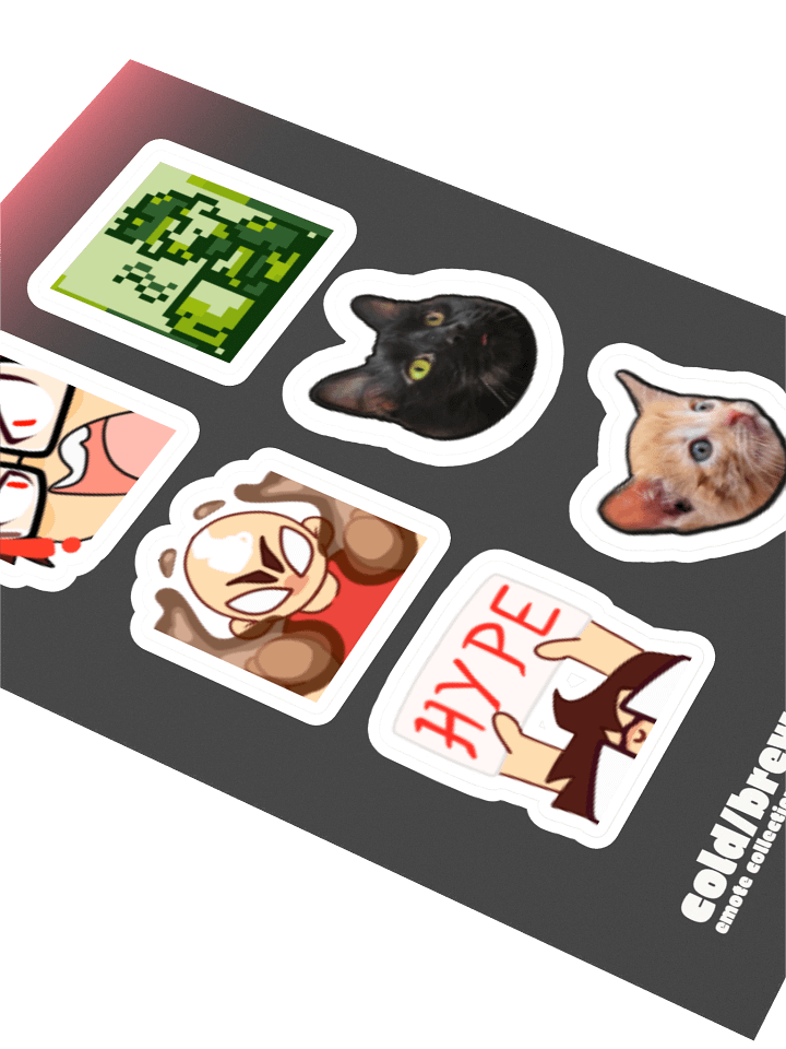"Cold/Brew Emote Collection | Vol. 2" Sticker Sheet product image (2)