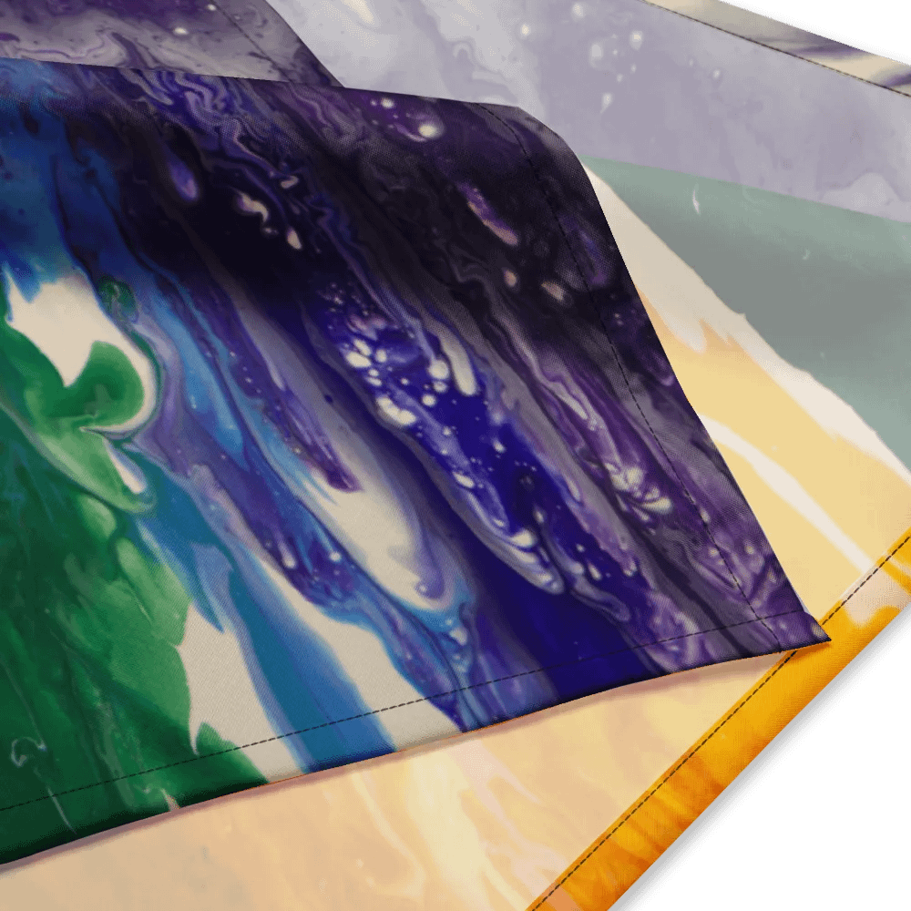 Acrylic Pour Printed Bandana - #21RPF Design product image (2)