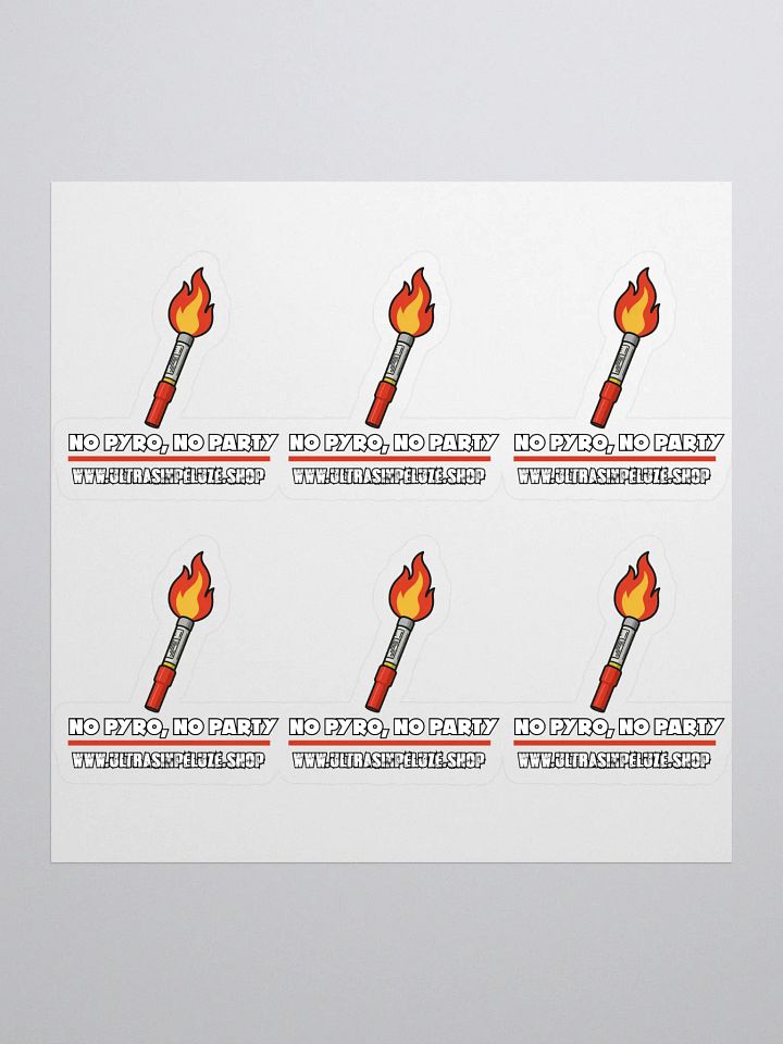Pachet 6 stickere No Pyro No Party product image (1)