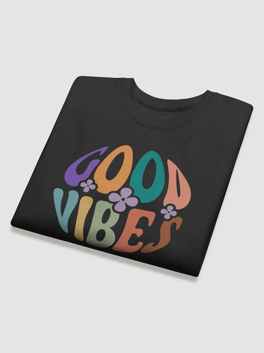 Vibrant Floral Good Vibes Sweatshirt product image (4)